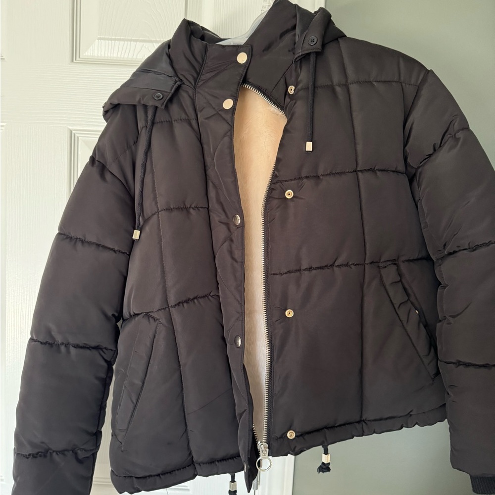 Topshop Black and Cream Jacket